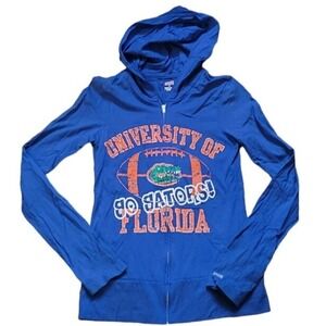 Florida Gators Hoodie Womens Football Zip Up Lightweight Game Day UF Size M